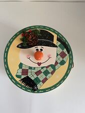 Very Nice Christmas Snowman Wooden Gift Goodie Box 7