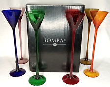 Bombay La Grande Cordials Multi-Colored Long Stemmed Tall Liquor Glass With Box picture