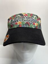 Daytona Beach FL Harley Davidson Floral Visor Hat 2018 picture