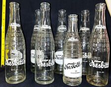 Vintage Nesbitt's Soda Bottles 7 Glass Soda Pop Bottles Nice Shape {A4} picture