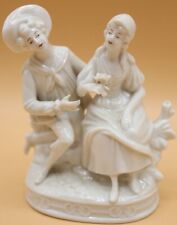 Antique German Porcelain Bisque Courting Pair Figurine  picture