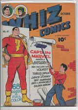 WHIZ COMICS #47 (1943) CAPTAIN MARVEL GETS A BIRTHDAY VERY SHARP COPY FINE RANGE picture