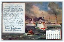 St. Paul Minnesota Postcard Security Trust Company October 1910 Vintage Antique picture