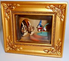 DISNEY Olszewski Gallery of Light SORCERER MICKEY Fantasia SHADOW BOX  H28 picture