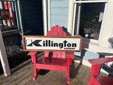 Very large old style Killington logo sign walnut wrapped picture