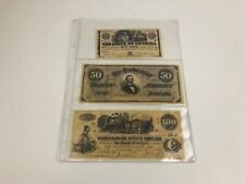 Confederate Currency Money Notes COPIES Lot of 3 Different Marked COPY Unusual picture