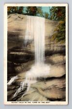 Asheville NC- North Carolina, Silver Falls, Antique, Vintage Souvenir Postcard picture