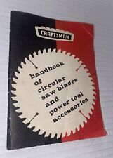 VTG 1971 Sears Craftsman Catalog Booklet Saw Blades Tools Woodwork Roebuck Prop picture
