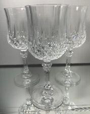Vintage Cristal d’Arques Longchamp Wine Glasses S/3 picture