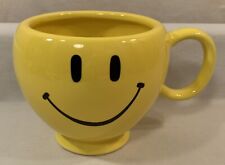Vintage Teleflora Yellow SMILEY FACE Jumbo 20oz Mug: Happy 🙂 • Retro 1970’s picture