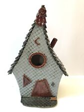 Vintage Primitive Whimsical Crooked Bird House Rare Ceramic Pottery Folk Art picture