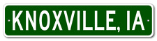Knoxville, Iowa Metal Wall Decor City Limit Sign - Aluminum picture