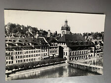Vintage Luzern Lucerne Switzerland Black & White Postcard Unposted Swiss Vtg picture