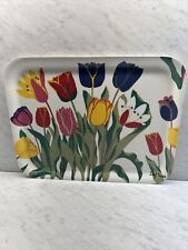 Svenskt Tenn Joseph Frank 1976 Tray With Tulips On It 14”x 11” Preowned picture