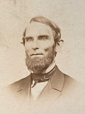 ORIGINAL - CIVIL WAR U.S. PRES. ABRAHAM LINCOLN TRUE LOOK-A-LIKE 1862 CDV PHOTO picture