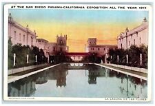 1915 San Diego Panama California Exposition La Laguna De Las Flores Postcard picture