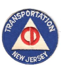 Civil Defense Patch:  New Jersey Public Transportation - 3