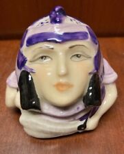 Kevin Francis Face Pot- Cleopatra in Purple w/Gold Backstamp picture