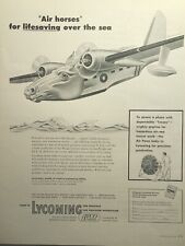 Lycoming Aircraft Engines Williamsport PA Stratford CT Vintage Print Ad 1953 picture