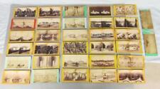 32 STEREOSCOPIC STEREOVIEW PHOTOS of USA PHILEDELPHIA BROADWAY PADDLE STEAMER picture