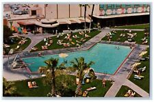 c1950's Stardust Hotel Pool & Restaurant Sun Bathing Las Vegas Nevada Postcard picture