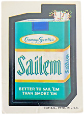 Vintage 1973 Wacky Packages Topps Trading Card Series Sailem Cigarettes picture