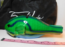 Timmy Woods of Beverly Hills GREEN MINIAUDIERE TROPICAL PARROTFISH B26 picture