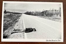 Vintage Postcard, Alaska Humor, Tired Alaskan on the Road to Tok, Fairbanks UNP picture