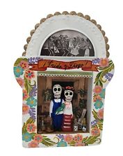 Day of the Dead Tin Nicho Shadowbox with FRIDA & DIEGO, Mexican Folk Art picture