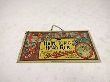 Antique Original Bellafontaine Montreal Vigorator Hair Tonic Advertising Sign picture