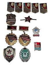 Soviet Pin Shock Worker of Communist Labor MVTU May 9 Excellence Soviet Army Old picture