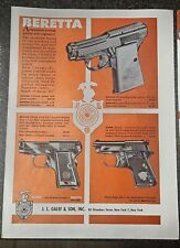 1956 Four BERETTA Plinker Bantam and Minx Pistol / Shot Gun Vintage  Old Gun Ads picture
