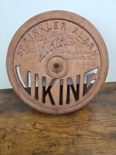 Early Cast Iron Viking Corporation Hasting Mich Sprinkler Fire Alarm Bell Cover picture