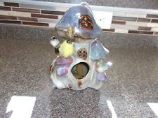 Vintage Mushroom Ceramic Pottery Bird House great condition picture