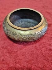 Antique Xuande Mark 18th/19th C. Chinese Brass Bowl, Dragon-design, Heavy picture