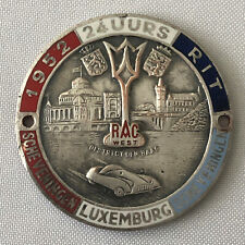 1952 Scheveningen Luxemburg Scheveningen SLS Rally Badge Emblem Award  picture