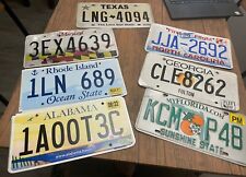 7-STATES REAL LICENSE PLATE. USA. GREAT CONDITION, COLLECTION picture