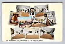Philadelphia PA-Pennsylvania, Independence Hall, Antique Vintage Postcard picture