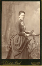 R. de Greck, A Lady Named Noblet Vintage, Cabinet Card Albumin Print   picture