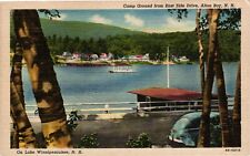 Camp Ground From East Side Drive Alton Bay New Hampshire NH c1930 Postcard picture