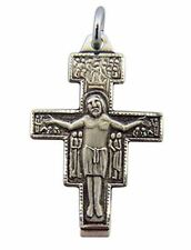 HMHInc Sterling Silver Saint St Francis San Damiano Cross Crucifix Pendant, 1 In picture