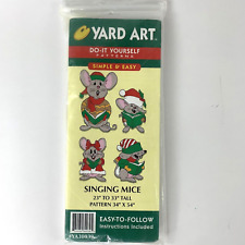 Vintage Yard Art Singing Mice 1998 Do it Yourself Wood Pattern NOS picture