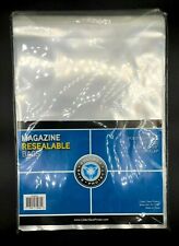 200 Sleeves Magazine Plastic Resealable Storage Bags 8 3/4