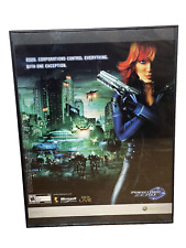2005 Perfect Dark Zero Video Game Shooter for Microsoft Xbox 360 Print Ad Framed picture