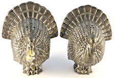 Vintage International Silver Company Turkey Thanksgiving Salt and Pepper Shakers picture