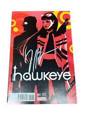 ALL-NEW HAWKEYE #1 SIGNED BY JEFF LEMIRE KATE BISHOP WOMEN OF MARVEL VARIANT COA picture