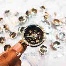 Compass Lot In Silver Finish Miniature Direction Pocket Compass 35mm Beautiful picture