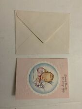 Vintage 1950's Baby Gift Thank You Greeting Card Unused With Envelope picture