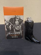 Avon Black Suede Cologne 5 oz. Men's Boot Decanter Sealed In Box Limited Time picture