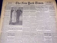 1951 NOV 5 NEW YORK TIMES - EISENHOWER MET IN CAPITAL BY MILITARY CHIEF- NT 2264 picture